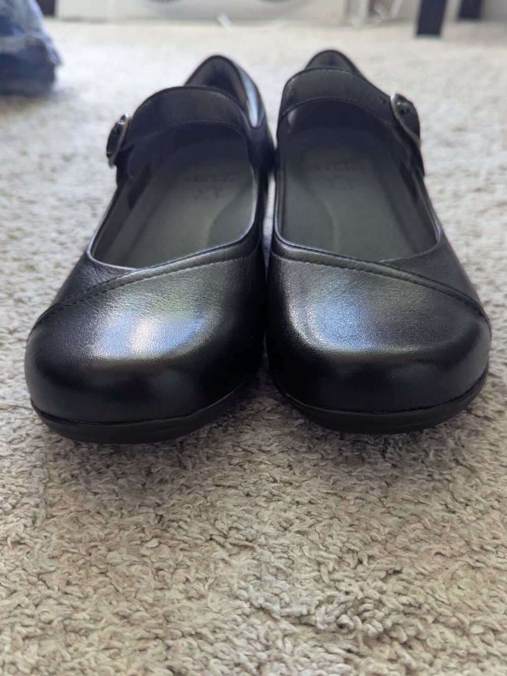 Dansko Women's Fawna Leather Mary Jane Pumps Black Milled Nappa Classic EU39 - Picture 7 of 10